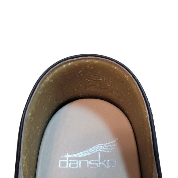 Dansko Black Women's Mules with Brown Sole - Picture 7 of 12